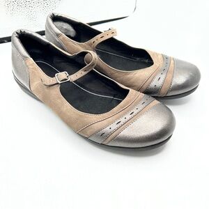 Abeo Angelica Leather Buckle Strap SureGrip Comfort Mary Jane Shoes